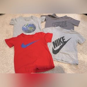 USED Lot 4 Nike Athletic shirts Toddler Boy 3T